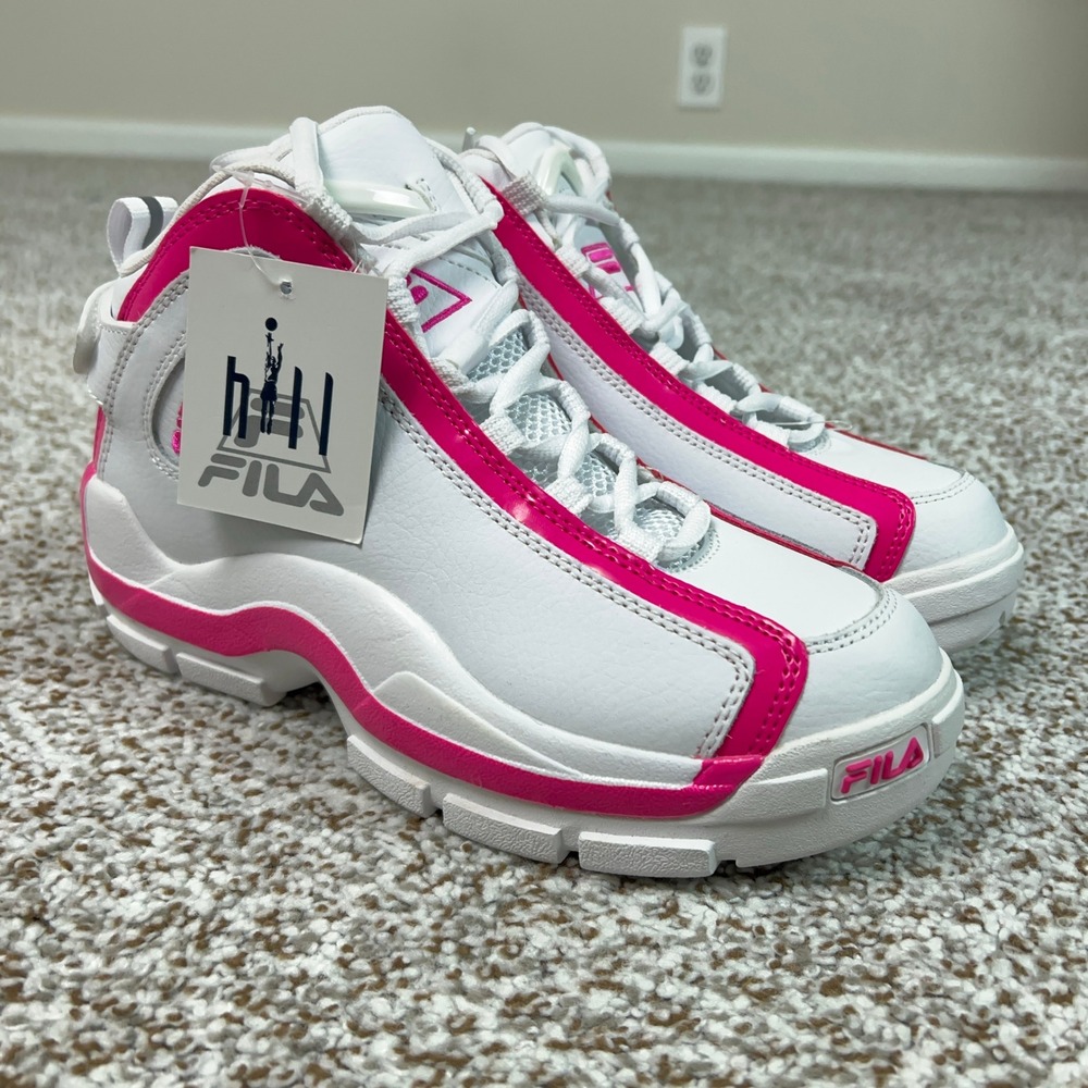 FILA Sneakers Womens 6.5 White Pink Basketball Shoes Grant Hill 2 Shoes Sports